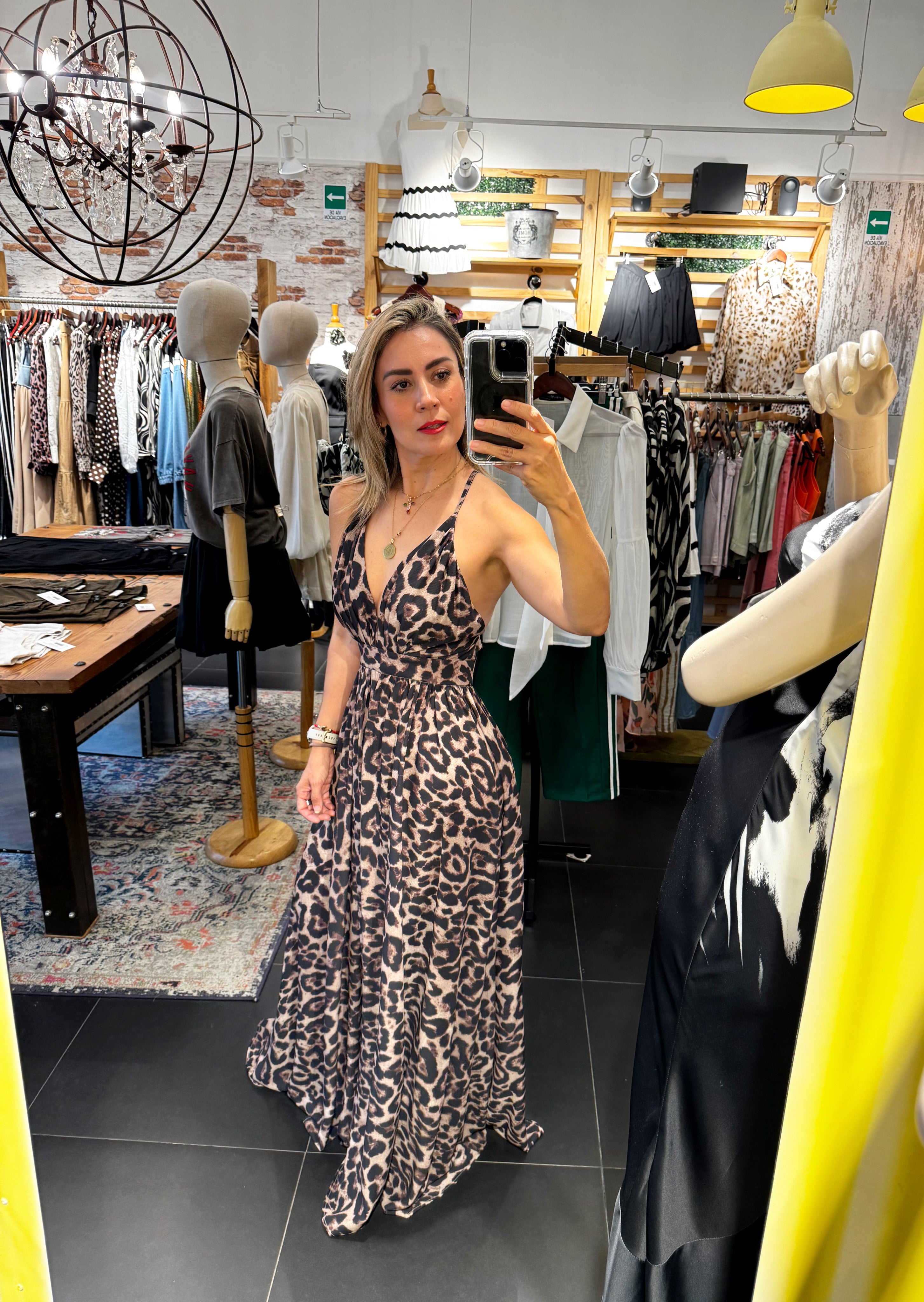 Maxi Animal Print Halter